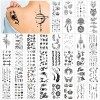 40 Feuilles Tatouage Ephemere Femme, Faux Tatouage Imperméables, Tatouages Temporaires Autocollants, Tattoo Temporaire pour E