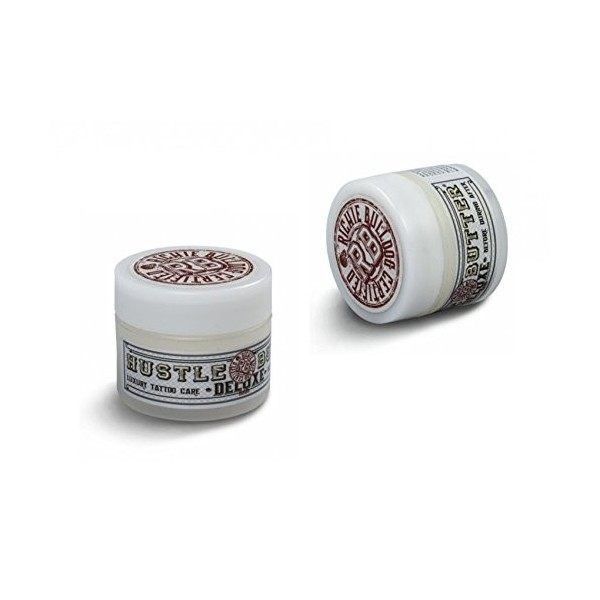 Hustle Butter Deluxe Lot de 2&nbsp;flacons de Crème de soin pour tatouage - Soin après-tatouage 30&nbsp;ml Tatouage