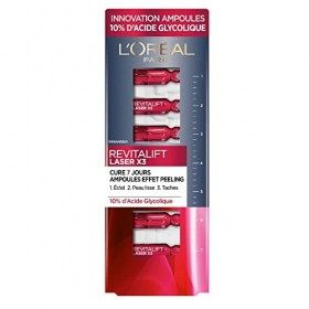 LOréal Paris - Ampoules Effet Peeling - Cure Anti-Âge 7 Jours - Anti-Tache & Lissant - Effet Peau Neuve en 7 Jours - À lAci