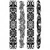 Tatouage Éphémère bracelets maori - 1 Feuille de faux tattoos | Bras, épaule, dos, mollet, cuisse, jambe | Noir | Tatouage te...