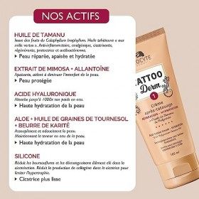 Laboratoire Biocyte - Tattoo Derm 1 - Crème Après Tatouage - Hydratation et Réparation de la Peau - À lHuile de Tamanu de Po