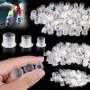 300pcs Caps Tatouage, Caps Capsules Dencre en Plastique pour Machine a Tatouage Professionnelle Pistolet a Encre S M L Ink C