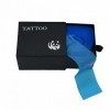 Lot de 100 manchons en plastique bleu pour cordon de tatouage