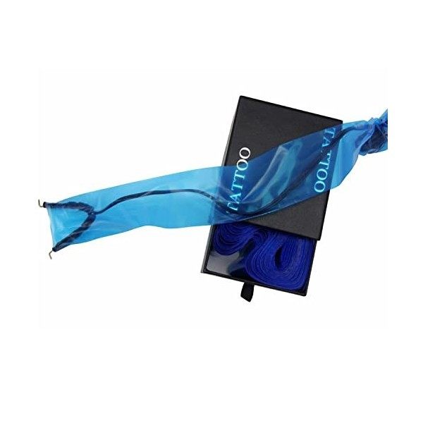 Lot de 100 manchons en plastique bleu pour cordon de tatouage Tatouage