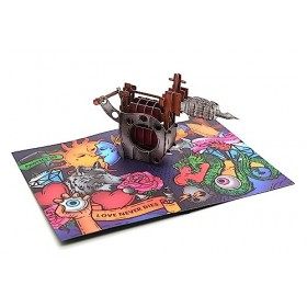 Carte Pop UP 3D pour les fans de tatouage Bon dachat original pour un cadeau danniversaire de tatouage Tatouage