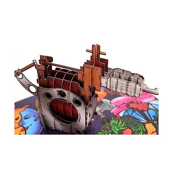 Carte Pop UP 3D pour les fans de tatouage Bon dachat original pour un cadeau danniversaire de tatouage Tatouage