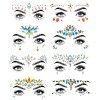 SHINEYES autocollants pour le visage et le visage de rave avec strass pour le visage et le corps 8 Pcs No.05 