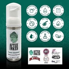 After Inked Savon nettoyant en mousse pour tatouage et piercing 48 g Tatouage