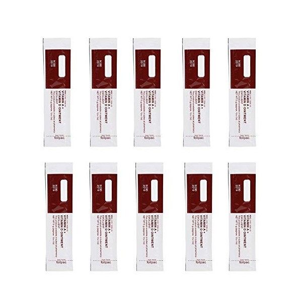 Fougera Vitamine A Vitamine D Pommade, ANGGREK Vitamine A et D Pommade 10 Pcs Ensemble Maquillage Permanent Tatouage Art Corp