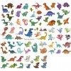 SAVITA Tatouages pour Dinosaures pour Enfants Garçons Filles, Plus de 150 pcs 26 Feuilles Autocollants imperméables de Tato