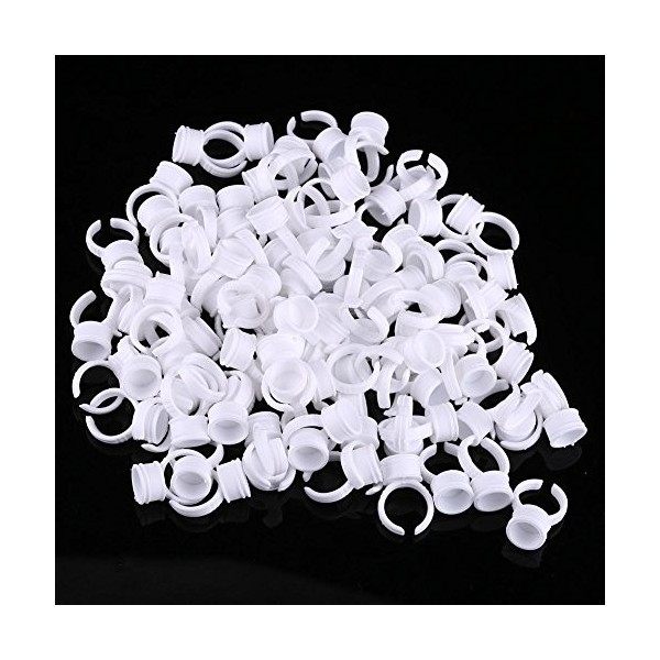 Tatouage Encre Tasses 100 pcs Jetable Maquillage Anneaux Sourcils Lèvres Tatouage Pigments Titulaire Container Maquillage Out