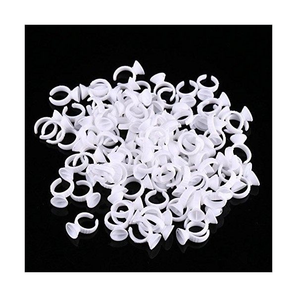 Tatouage Encre Tasses 100 pcs Jetable Maquillage Anneaux Sourcils Lèvres Tatouage Pigments Titulaire Container Maquillage Out