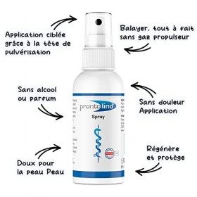 Prontolind Spray 75ml - Pour le nettoyage et lentretien des piercings, tunnels, plugs et modifications corporelles - Recomma ...