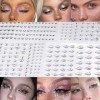 SStrass Visage Festival 776 pcs Strass Autocollant Visage Festival Gemmes de Visage Cristal Auto-Adhésifs pour Visage Yeux Co