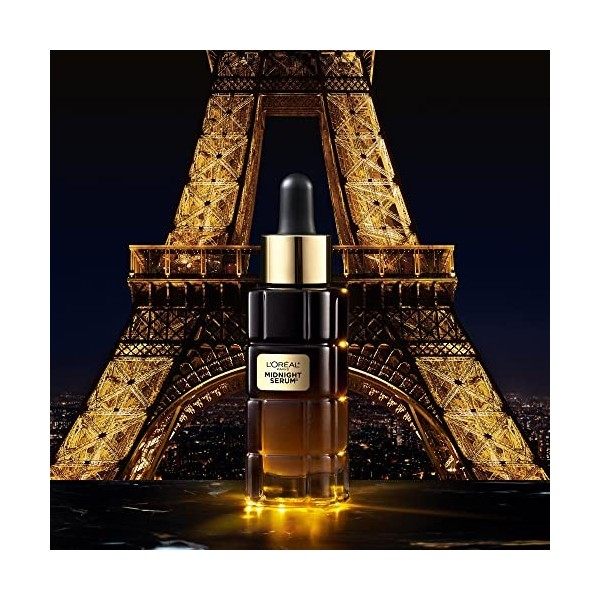 LOréal Paris - Coffret 2 Produits Anti-Rides, Éclat & Fermeté - Crème Jour Revitalisante 50 ml + Sérum Nuit Midnight 30 m