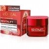 LOréal Paris - soin crème de jour pour visage énergie anti-rides Revitalift, formule extra raffermissante enrichie avec gins ...