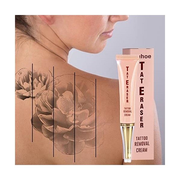 PASSI Crème de décoloration de Tatouage - Crème dEssence Nettoyante pour Tatouage,Le dissolvant de Tatouage avec des ingrédi