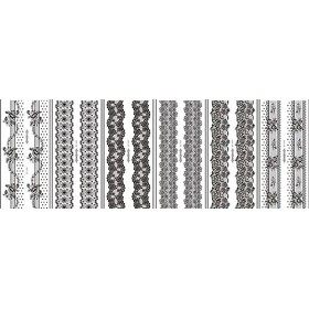 Tatouage Ephemere Dentelle Tatouage Temporaire Étanche Femmes Arc Noir Longue Durée Simulation Cicatrice Couvrant Cuisse Tato