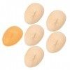 5 Pcs Silicone Tatouage Pratique Visage 3D Microblading Cosmétique Formation Faux Peaux avec Orange Peau Support Base