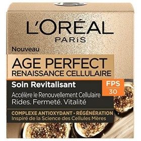 L’Oréal Paris – Crème de Jour FPS 30 Age Perfect Renaissance Cellulaire – Soin Revitalisant Rides, Fermeté & Vitalité – Au Co...