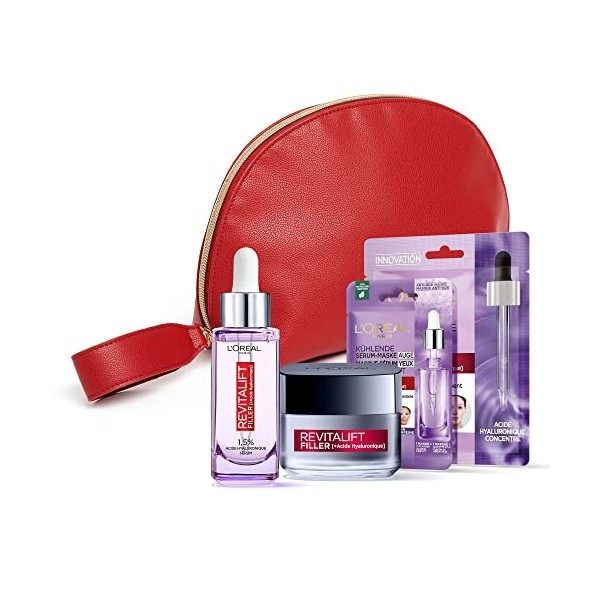 L’Oréal Paris – Trousse Cadeau Routine Repulpante – Acide Hyaluronique Pur – Hydratation, Volume & Fermeté – Sérum Anti-rides...