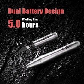 Blackbudda Machine à Tatouer Kit Complet, Machine de Maquillage Permanent Sans Fil Machine Tatouage avec Affichage, 10 Aiguil