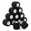 Ruban adhésif de tatouage - Rayyl 24PCS Black Tattoo Grip Tape Ruban adhésif auto-adhésif élastique Rouleau de bandage pour m