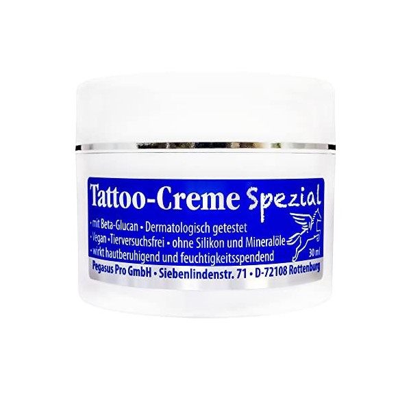 Pegasus Pro Crème de tatouage spéciale 30 ml avec Beta-Glucan Tatouage