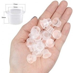 100pcs Cup Tatouage Caps Encre Tattoo Godet Tatouage Tasses Dencre de Tatouage pour Tatouages Maquillage Nail Art