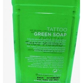 Aloès Vert 1L - Vert Savon - Tatouage Essuyer/Nettoyer - Inkgrafix® Allemagne - Studio Professionnel IG03546