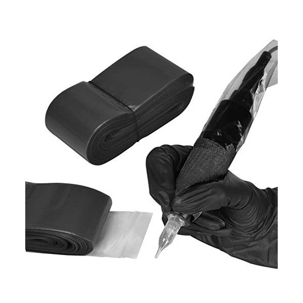 ATOMUS 100pcs Clip Cord Bag Pochette Cordon Pochette Couvercle Sacs Tattoo Pen Machine En Plastique Accessoires De Machine De