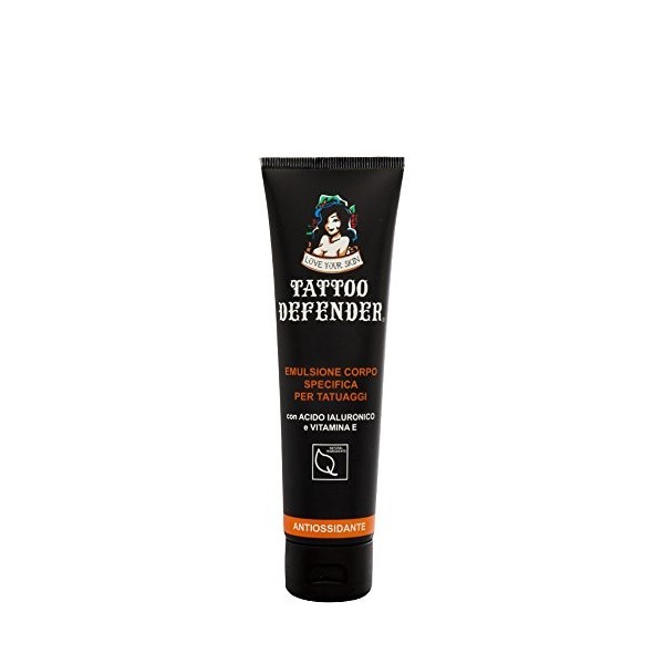 Tattoo Defender - Revitalisant DEncre 100 ml - Crème Spécifique Pour LEntretien Des Tatouages ​​- Ravive Les Couleurs Et Le T...