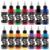 DLD14pcs Professional Tattoo ink set 1oz 30ml / Bottle tatouage couleur Pure Pigment ink permanent Tattoo fournitures pour 