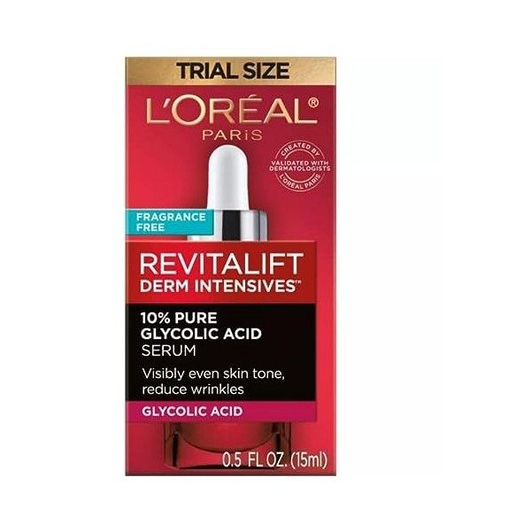 LOreal Paris Revitalift Derm Intensives Test dacide glycolique Taille 15 ml Crème Jour et Nuit