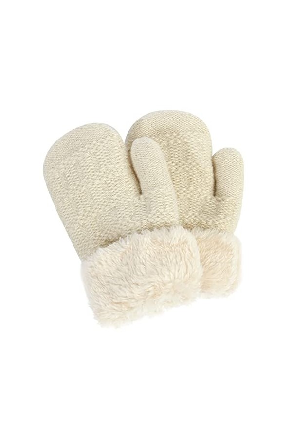 Allbestop Noel gants Ajustable Anti-Rayures Moufle,Attache Gants Enfant  Gants Femme Chaud Bonnet Fille Gants Velo Hiver Gants