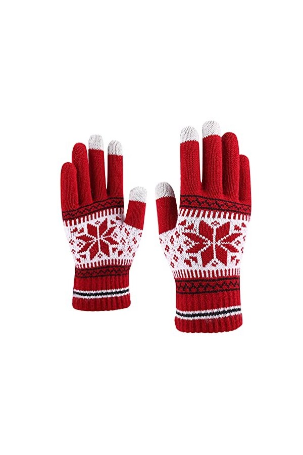DondPO Gant Sport Femme, Coton écran Tactile Doux Mitaines Gloves Ski Epais  Coupe-Vent Gants Tricoté Gants Mitaines Tricotées