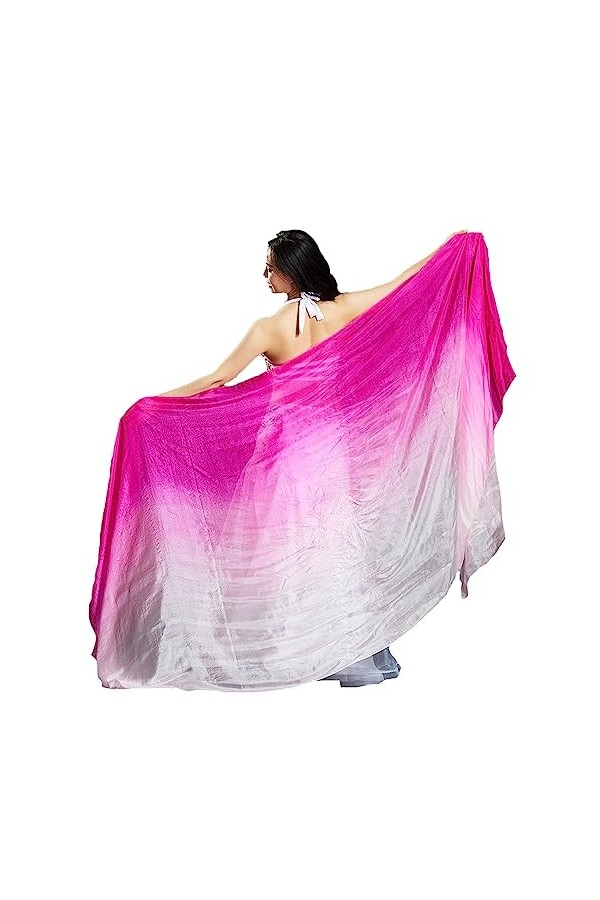 Leemiman Voile de soie pour femme - 2,5 m de long - Voile de danse
