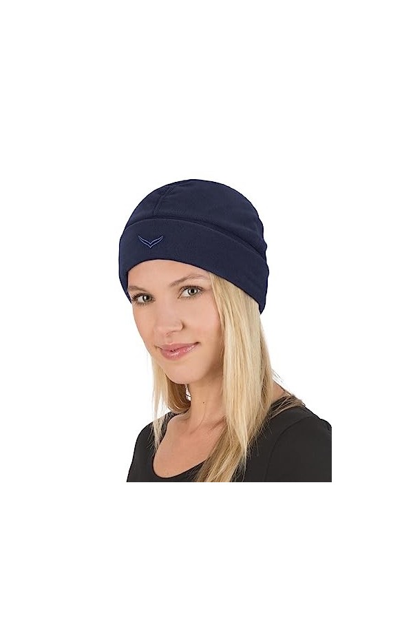 Trigema Fleece Mütze Bonnet, Bleu 046 , Taille M Femme