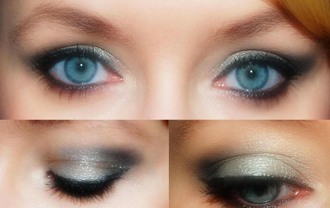 Make up blue and round eyes