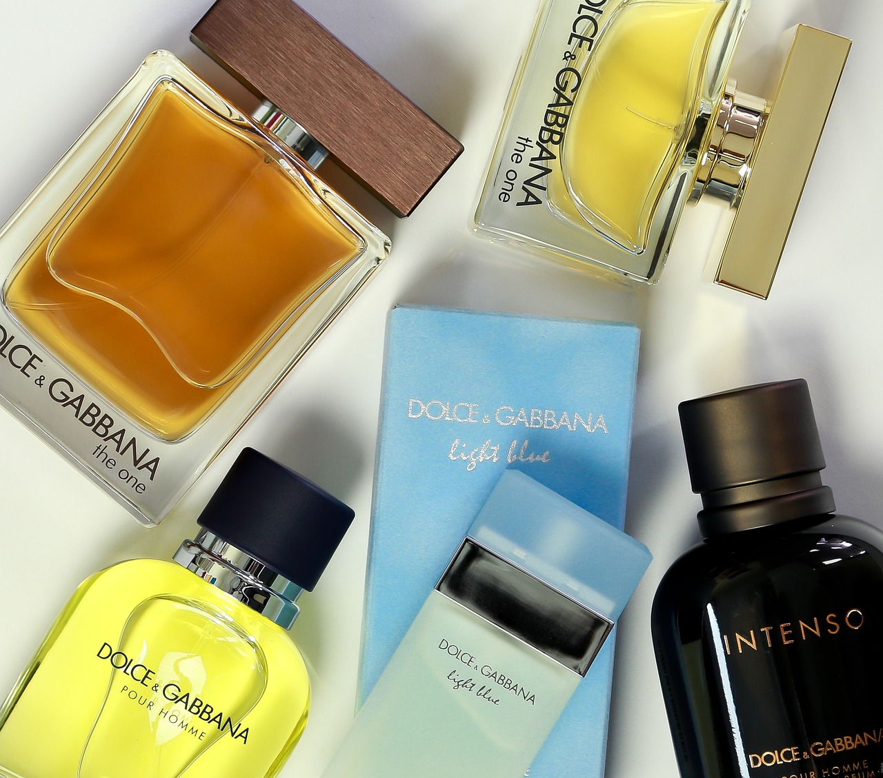 Luxury fragrance perfume bottles