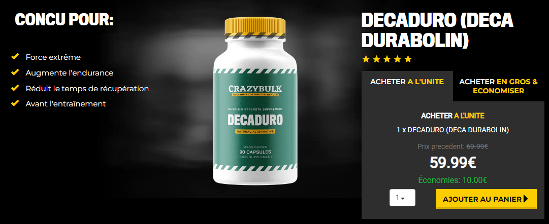 Decaduro ( DECA-MAX ) : Un incontournable SARMs pour les passionnés de musculation