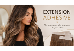 Extension Adhésive : La Solution Moderne pour des Cheveux Longs et Volumineux