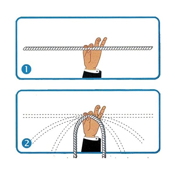 Corde rigide - astuces de magie professionnelle boîte mystérieuse avec vidéo explicative articles pour enfants jeux à collect