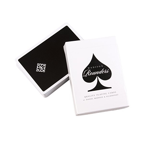 SOLOMAGIA Rounders Playing Cards by Madison & Ellusionist - Black - Invisible Deck