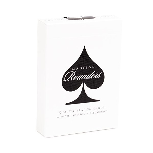 SOLOMAGIA Rounders Playing Cards by Madison & Ellusionist - Black - Invisible Deck