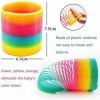 YANGWEN Spirale Arc-en-Ciel Ressort,4PCS Mini Rainbow Ring Ressorts Magiques Idéal pour Tous Les Enfants, fêtes denfants, Ca