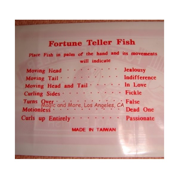 Fortune Teller Miracle Fish Magic Trick by World Tech Toys