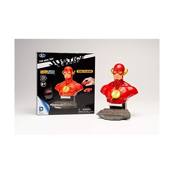 Herpa- Puzzle Fun 3D 80657240-Justice League Comic Le Flash à créer et à Jouer ou à Offrir, 80657240