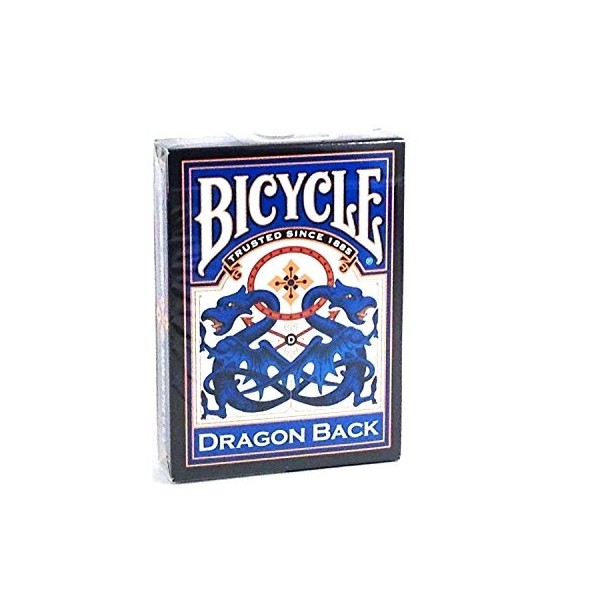 Bicycle Jeu 54 Cartes Dragon à Dos Bleu