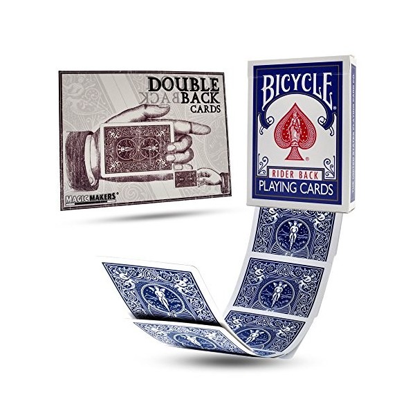 Bicycle Double Back Blue Blue Magic Playing Cards by MagicMakers